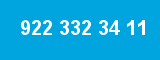 922 332 34 11